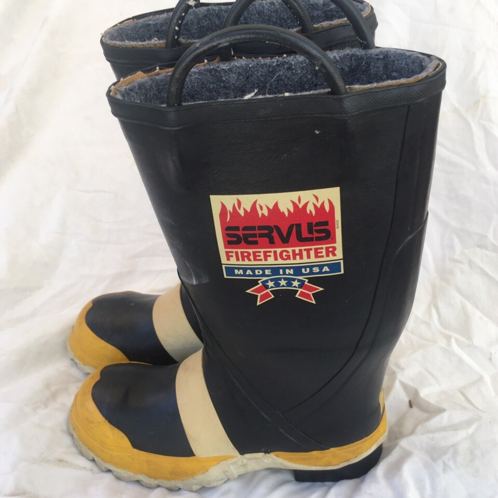 servus vintage firefighter steel toe boot